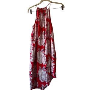 Topshelf Red Floral Strappy Summer Dress Size S